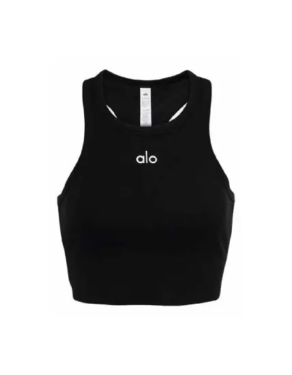 Top deportivo negro mujer Alo Yoga