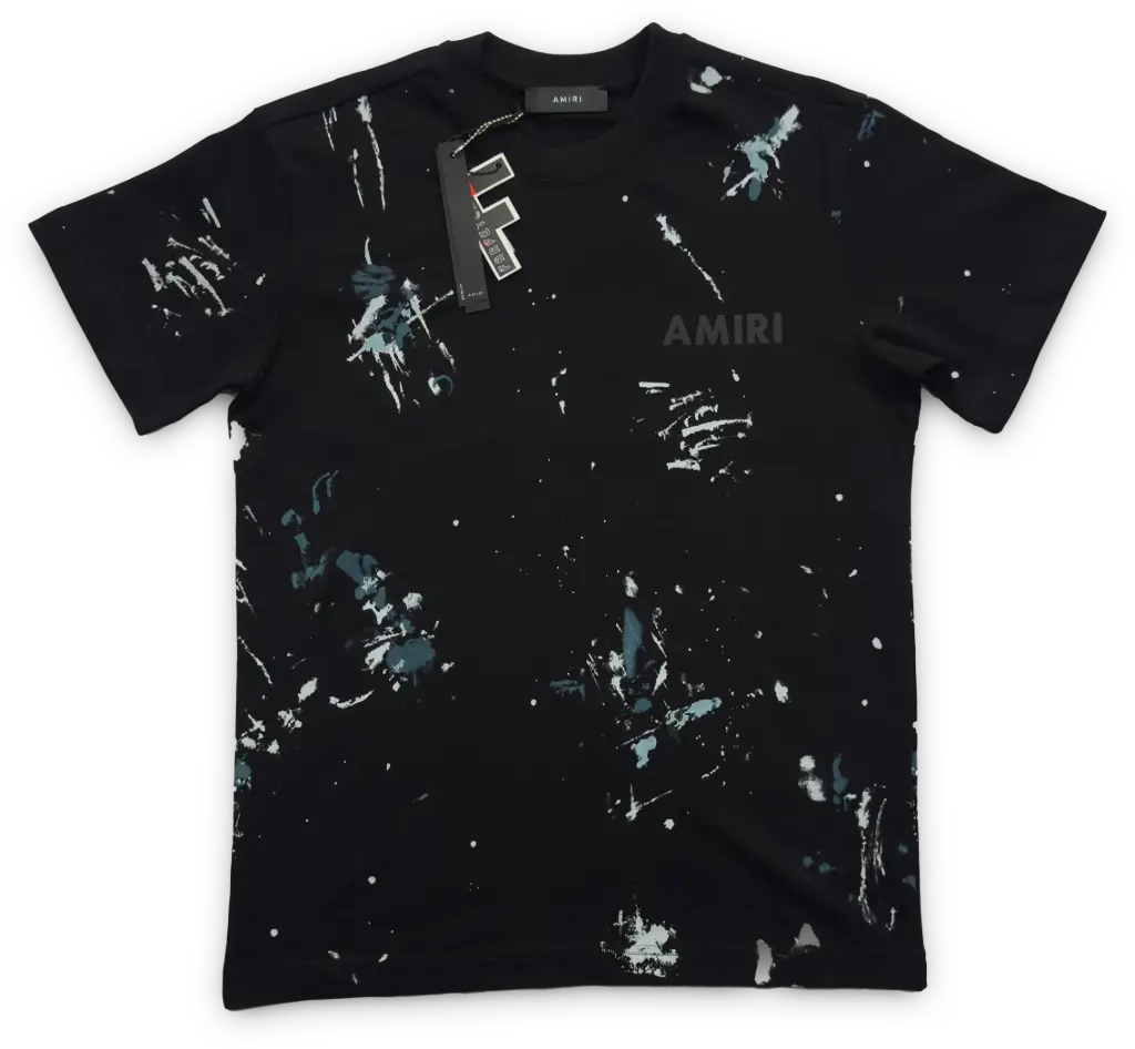 PLAYERA AMIRI MOD. GRAFITTY NEGRA 
