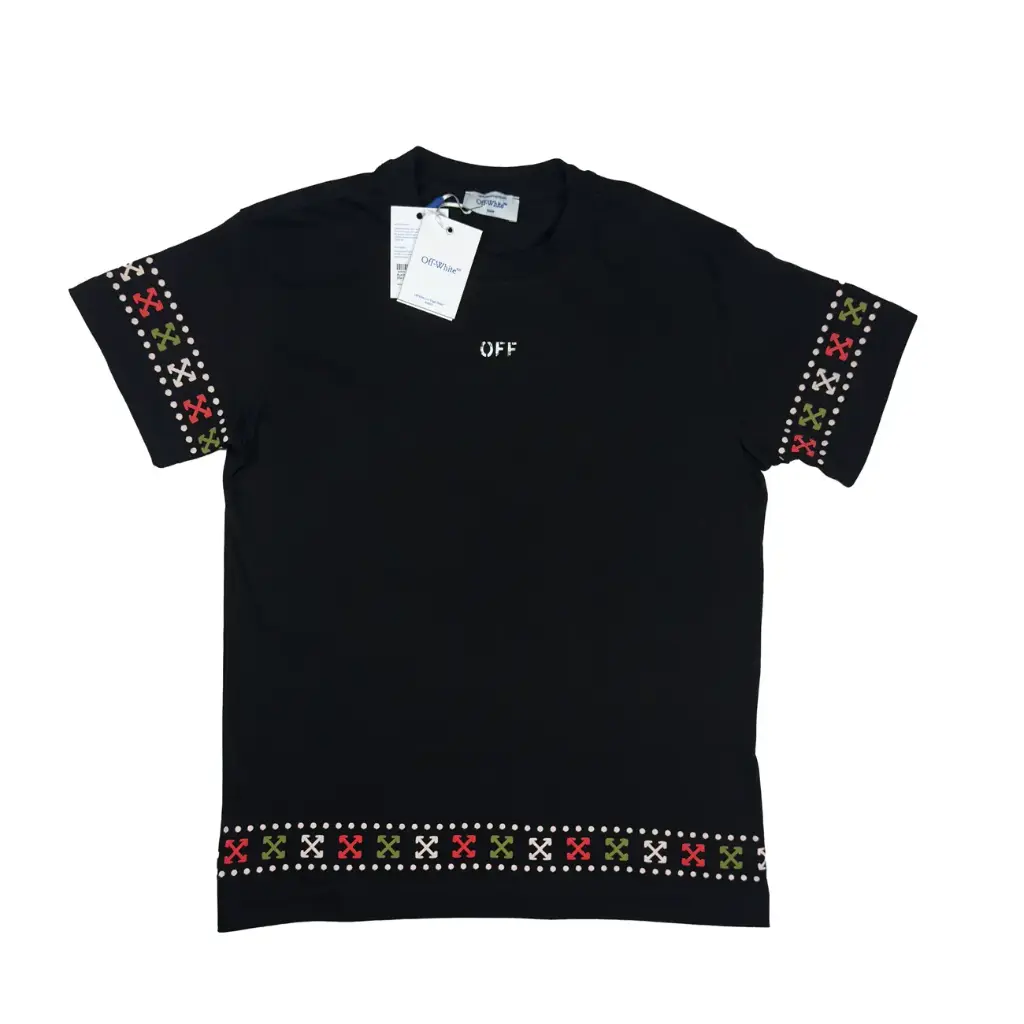 PLAYERA OFF WHITE MOD. 004 NEGRO