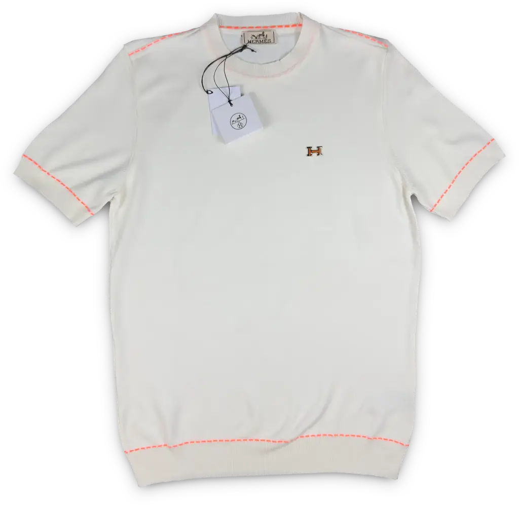 SUETER DOBLE PUNTO HERMES MOD.001 BLANCO