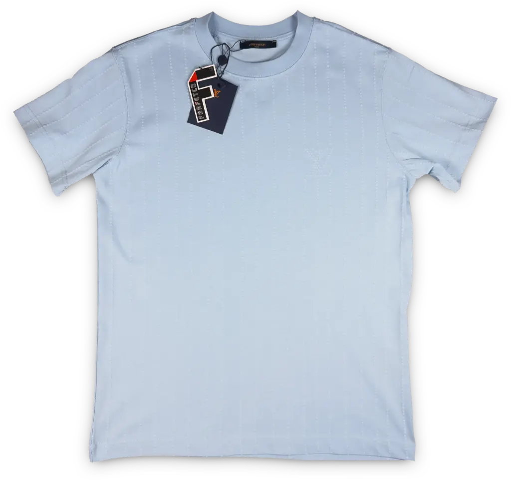 PLAYERA LV MOD. LINEA PUNTOS AZUL