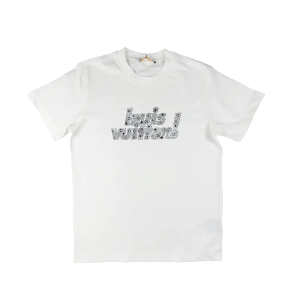 PLAYERA LV MOD. LETRAS BLANCO 