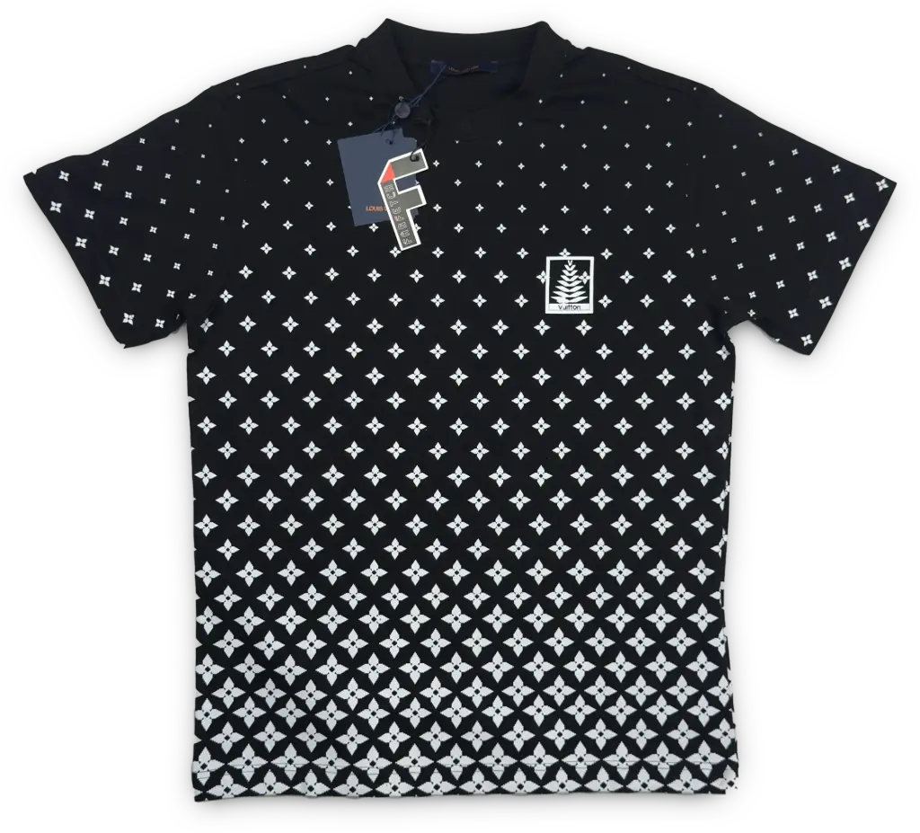 PLAYERA LV MOD. 007 NEGRO