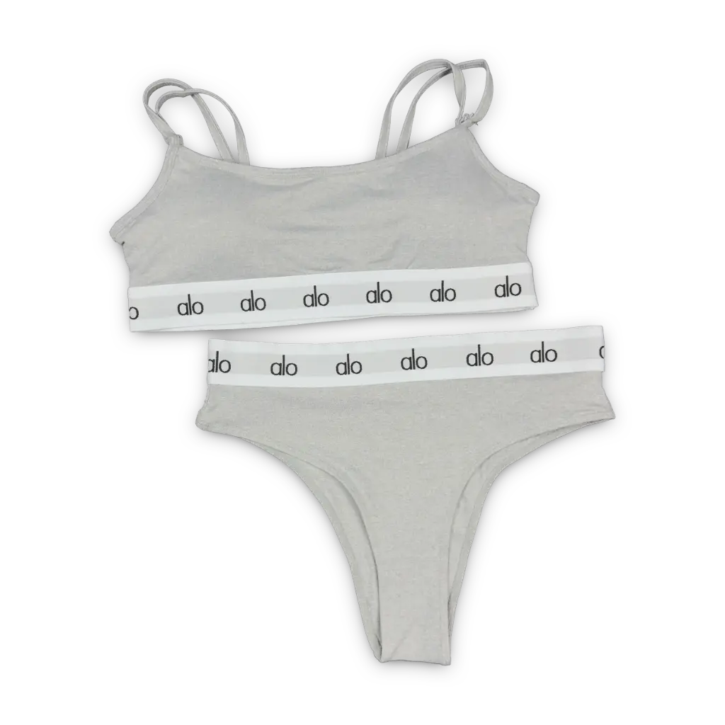 CONJUNTO INTERIOR ALO YOGAcolor: Gris,