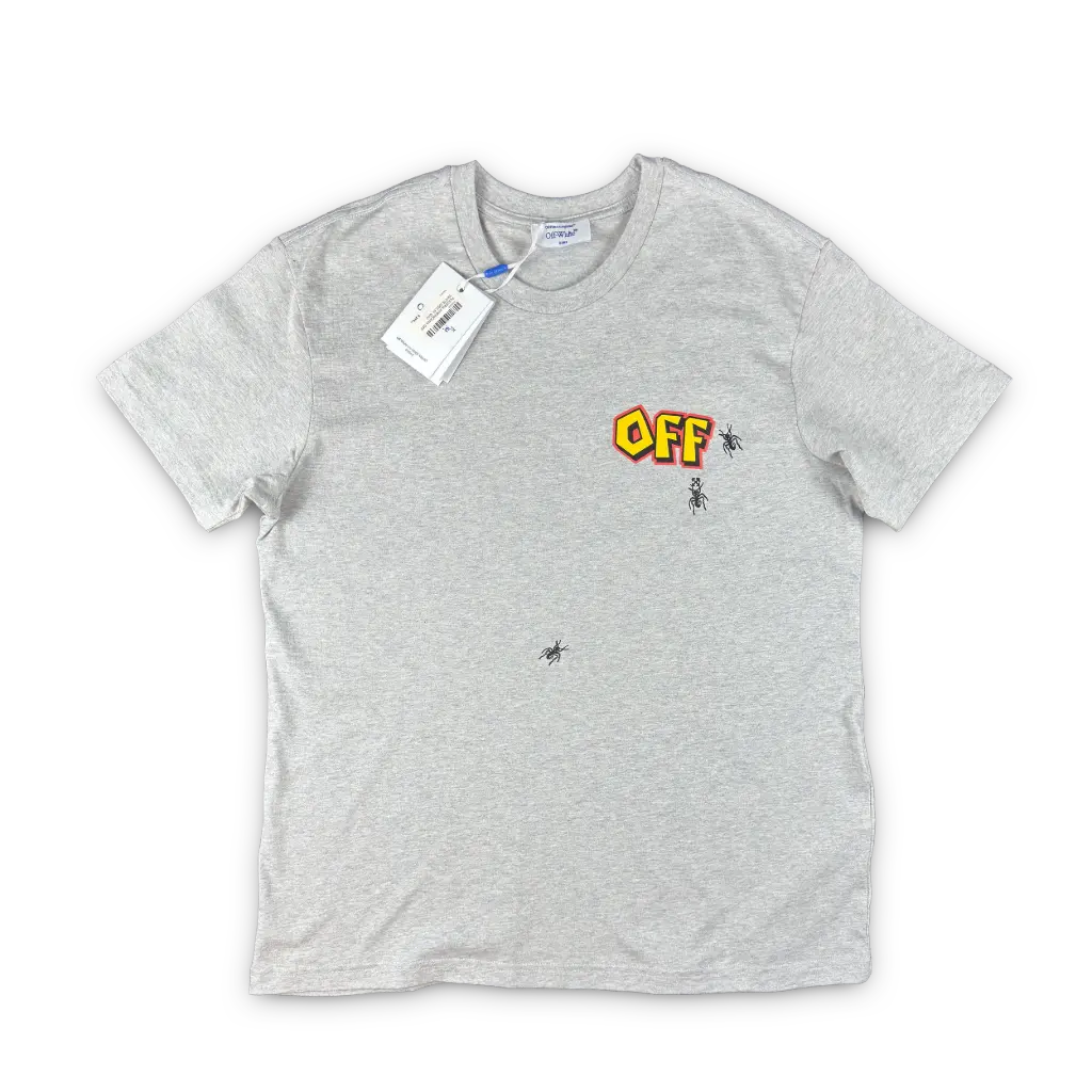 PLAYERA AMERICANA OFF WHITE color: Gris,modelo: 002,
