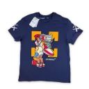 PLAYERA AMERICANA OFF WHITE color: Marino,modelo: 008,