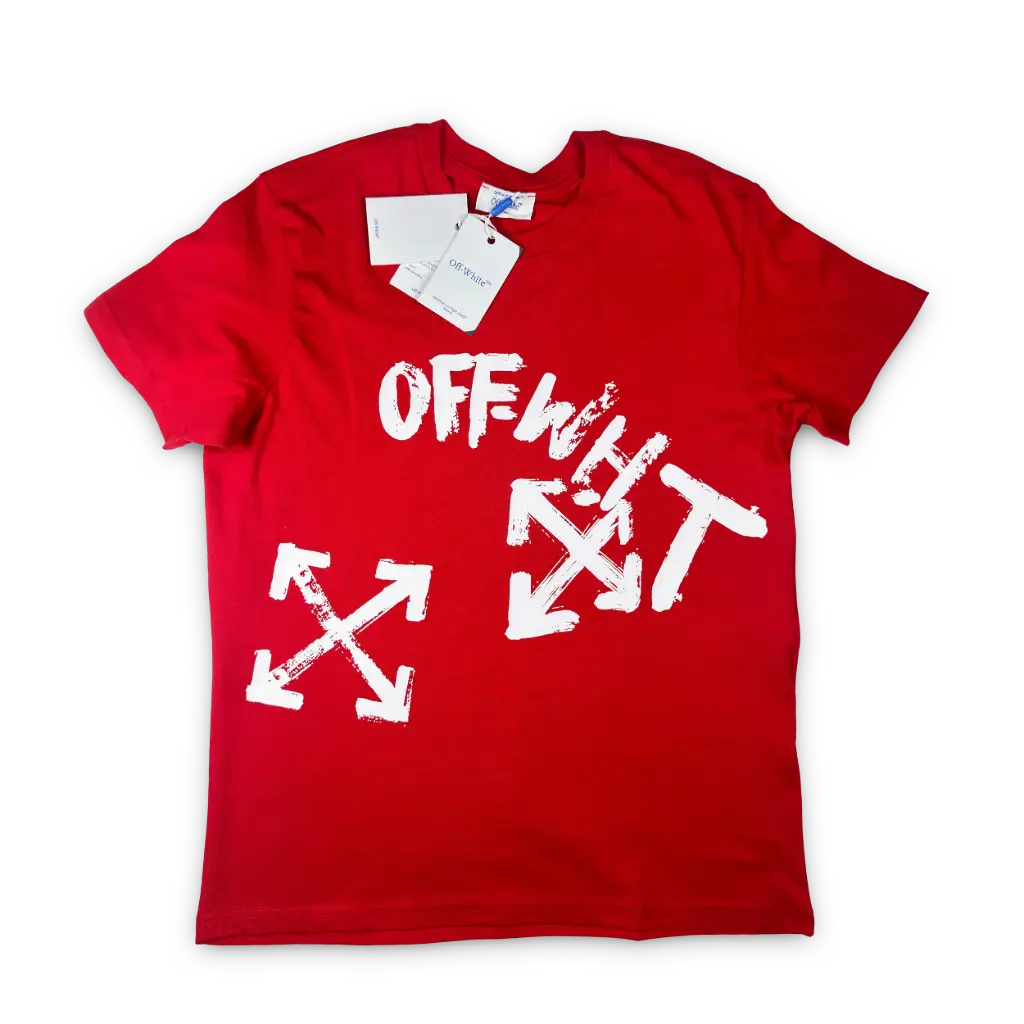PLAYERA AMERICANA OFF WHITE color: Rojo,modelo: 012,
