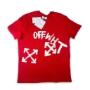 PLAYERA AMERICANA OFF WHITE color: Rojo,modelo: 012,