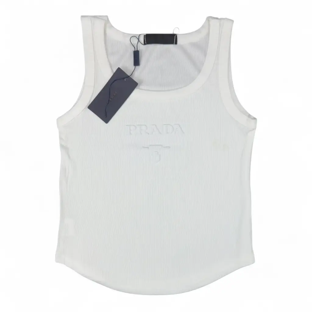 TANK TOP PRADA RELIEVE COLOR BLANCO