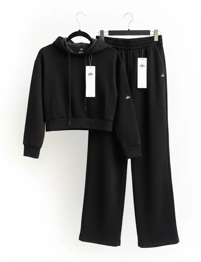 PANTS LIGERO ALO YOGA NEGRO 