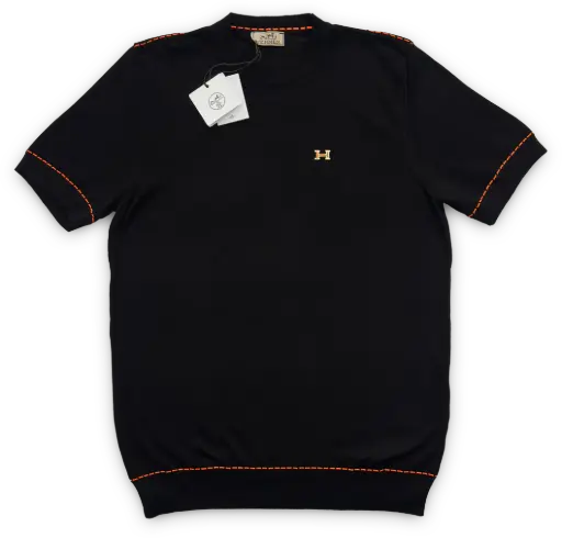 SUETER DOBLE PUNTO HERMES MOD.001 NEGRO