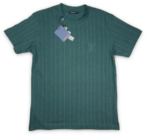 PLAYERA LV MOD. LINEA PUNTOS VERDE
