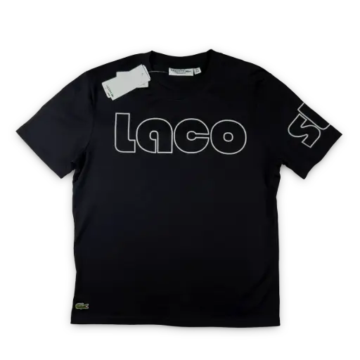 PLAYERA AMERICANA LINEA LACOSTEmodelo: 001,color: Negro,