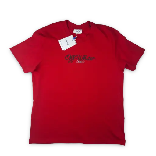 PLAYERA AMERICANA OFF WHITE color: Rojo,modelo: 011,