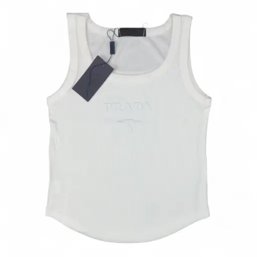 TANK TOP PRADA RELIEVE COLOR BLANCO