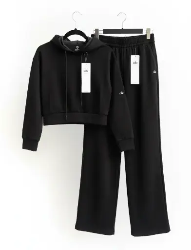 PANTS LIGERO ALO YOGA NEGRO 