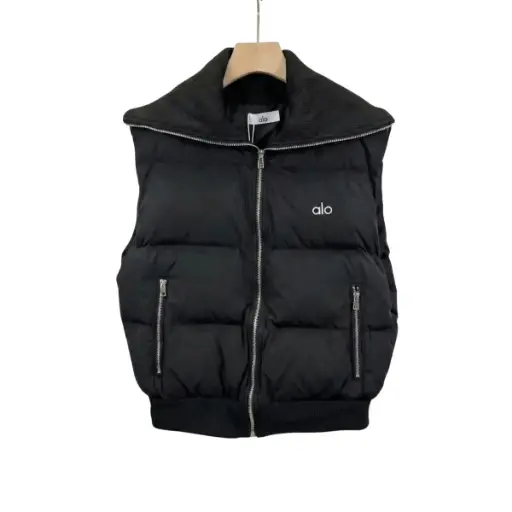 CHALECO DEPORTIVO ALO YOGA NEGRO